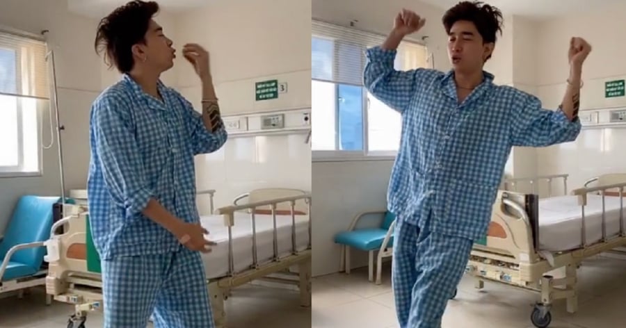 Xôn xao khoảnh khắc Chi Dân mặc đồ bệnh nhân, nói chuyện mất kiểm soát và có nhiều hành động kì lạ