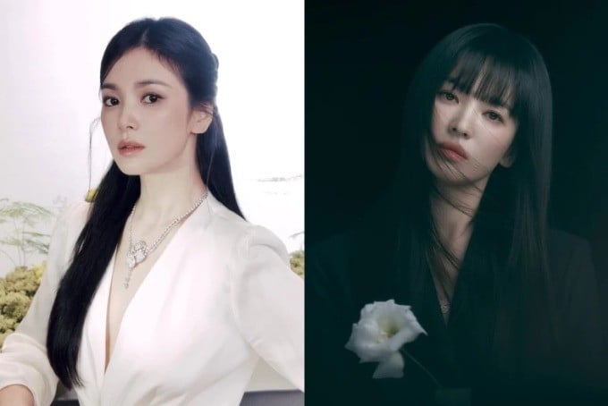 Đôi mắt to thường là điểm nhấn nổi bật trên gương mặt, nhưng nếu chọn tóc mái che đi phần trán, sự chú ý sẽ dồn hết vào mắt.