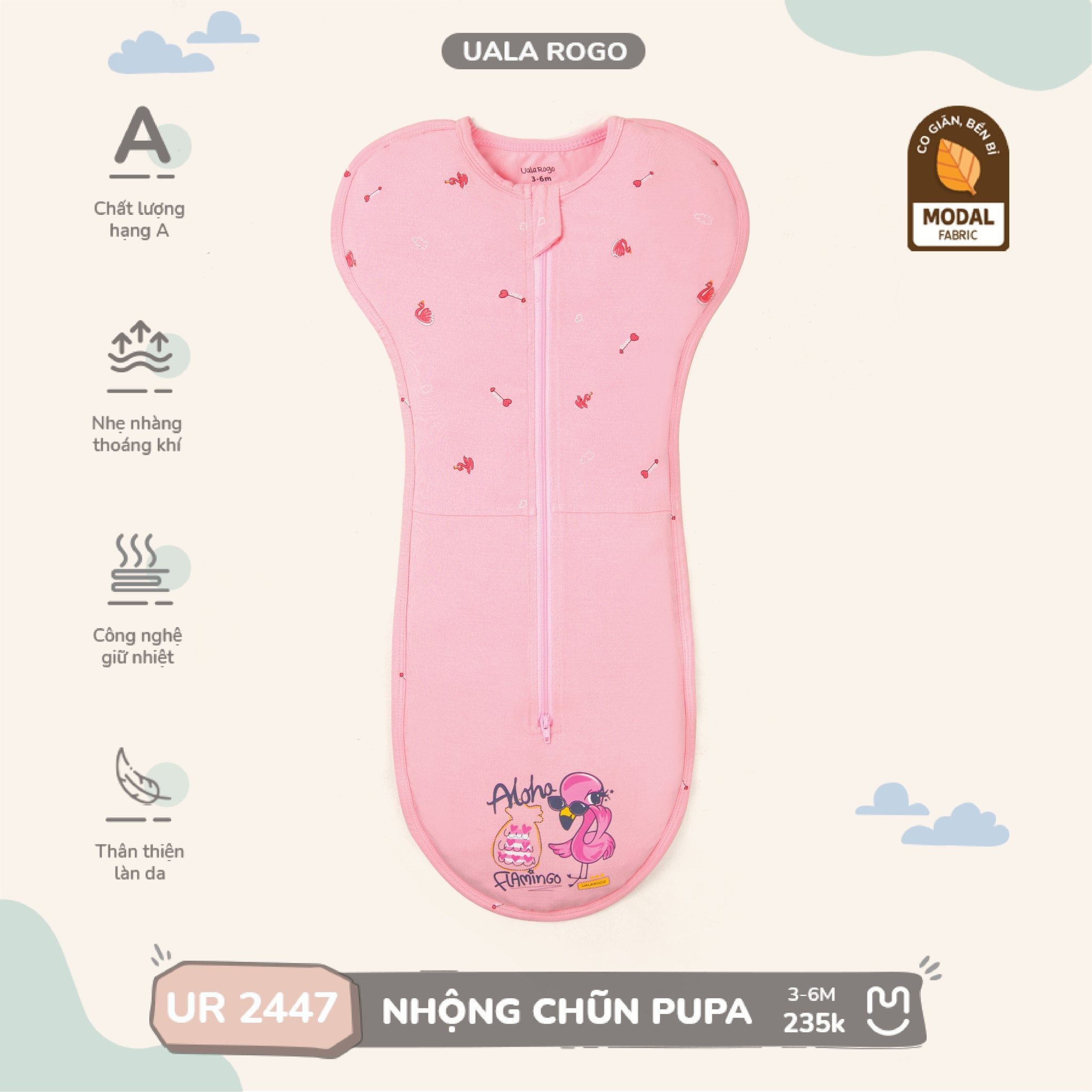 Nhộng UALA ROGO giá rẻ, mềm mại, dễ mua