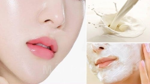 Rửa mặt bằng sữa tươi giúp làn da trắng sáng, mịn màng