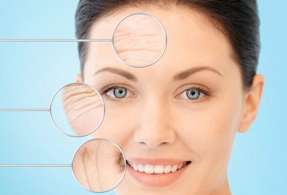 Nha đam có các chất, chẳng hạn như aloin và aloesin, với đặc tính chống oxy hóa, chống lại tác hại do các gốc tự do gây ra trên da.