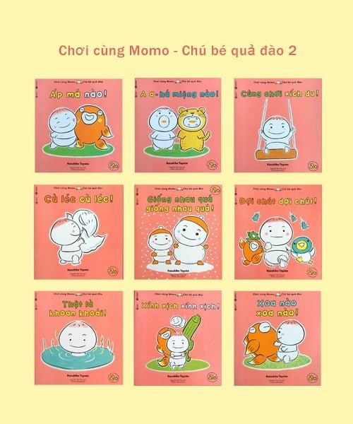 Bộ Ehon “Momo – Chú bé quả đào” Phần 2 cho bé 1-2 tuổi