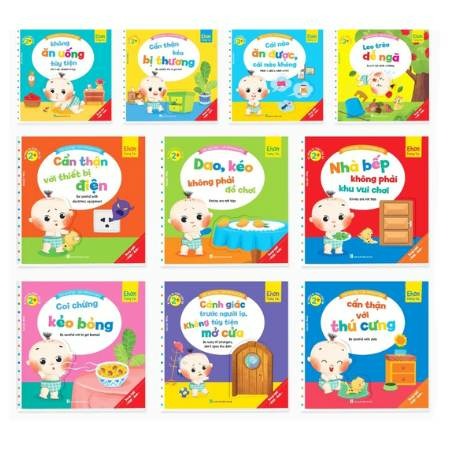 Bộ sách Ehon lật mở dạy kĩ năng an toàn cho bé 1-2 tuổi