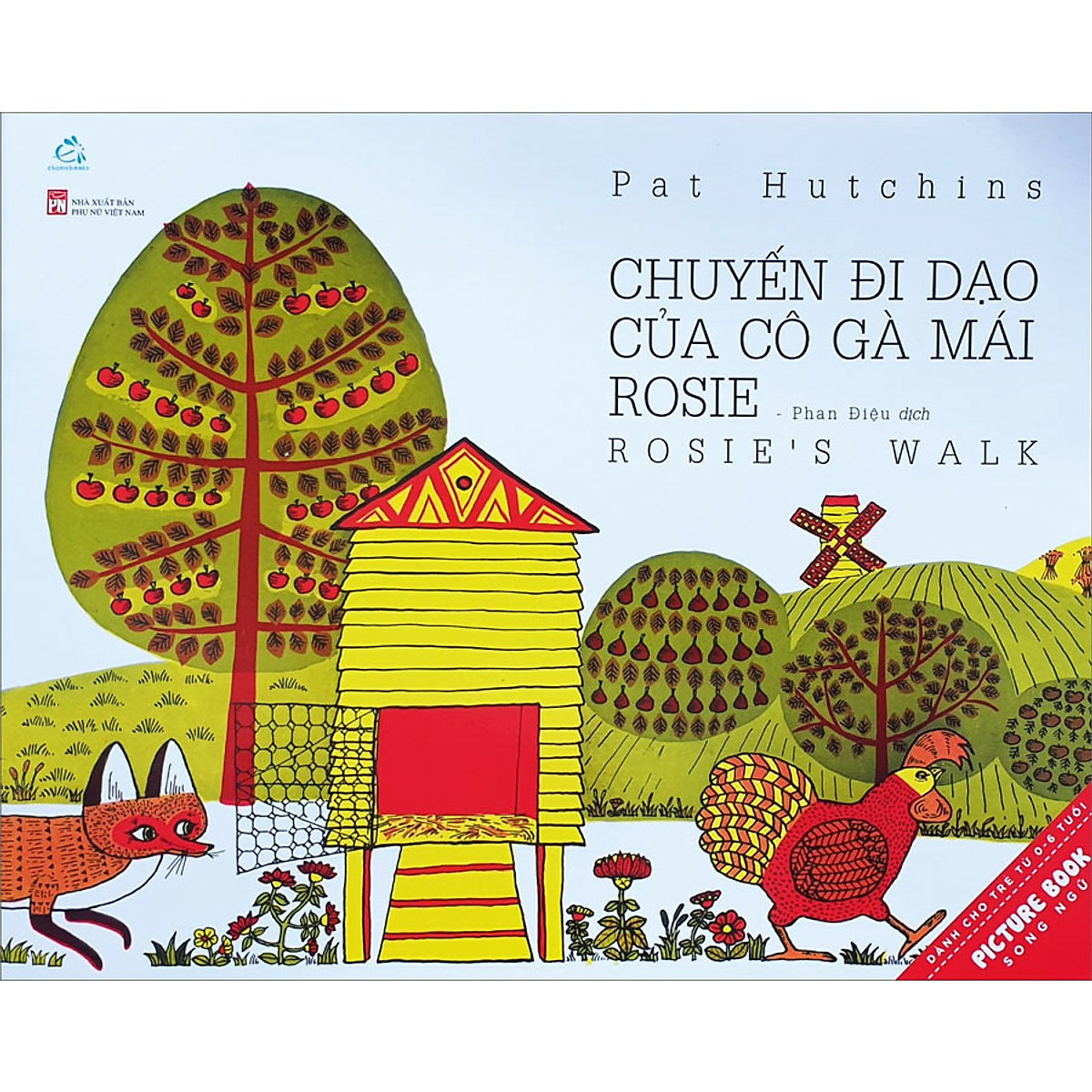 Sách kinh điển "Chuyến đi của gà mái Rosie" cho bé 1-2 tuổi