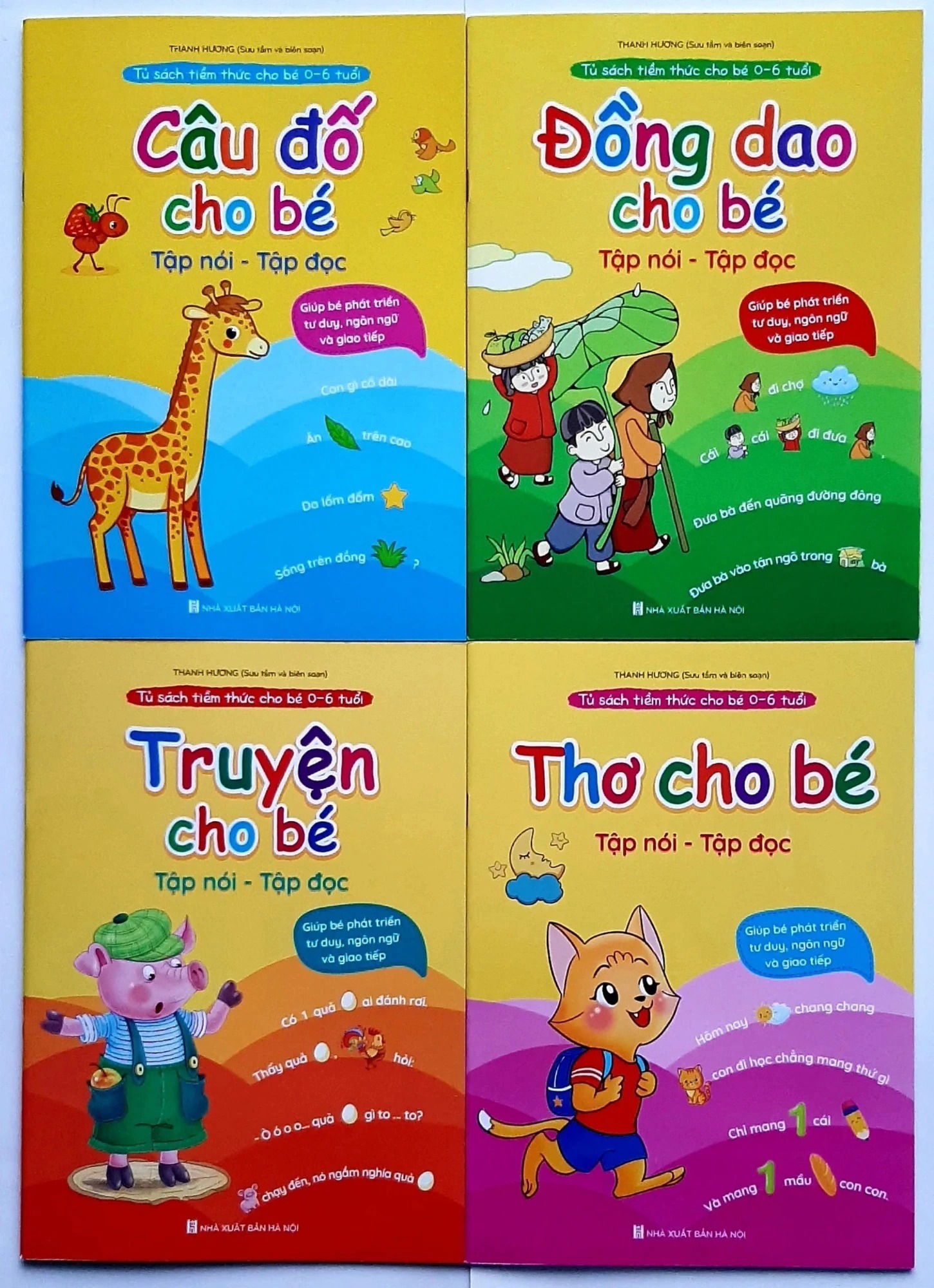 Tủ sách thơ – truyện – câu đố cho bé tập nói (cho bé 1-2 tuổi)
