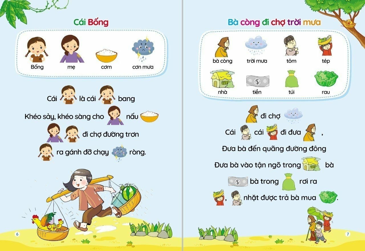 Tủ sách thơ – truyện – câu đố cho bé tập nói (cho bé 1-2 tuổi)