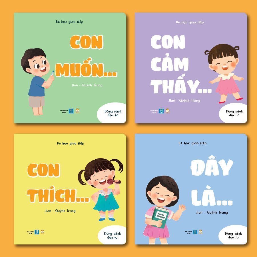 Bộ sách Bé học giao tiếp - Sách rèn EQ cảm xúc cho bé