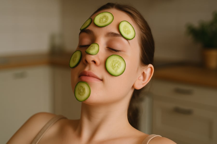 Dưa chuột là lựa chọn hoàn hảo khi da bạn đang “kêu cứu” vì nóng rát