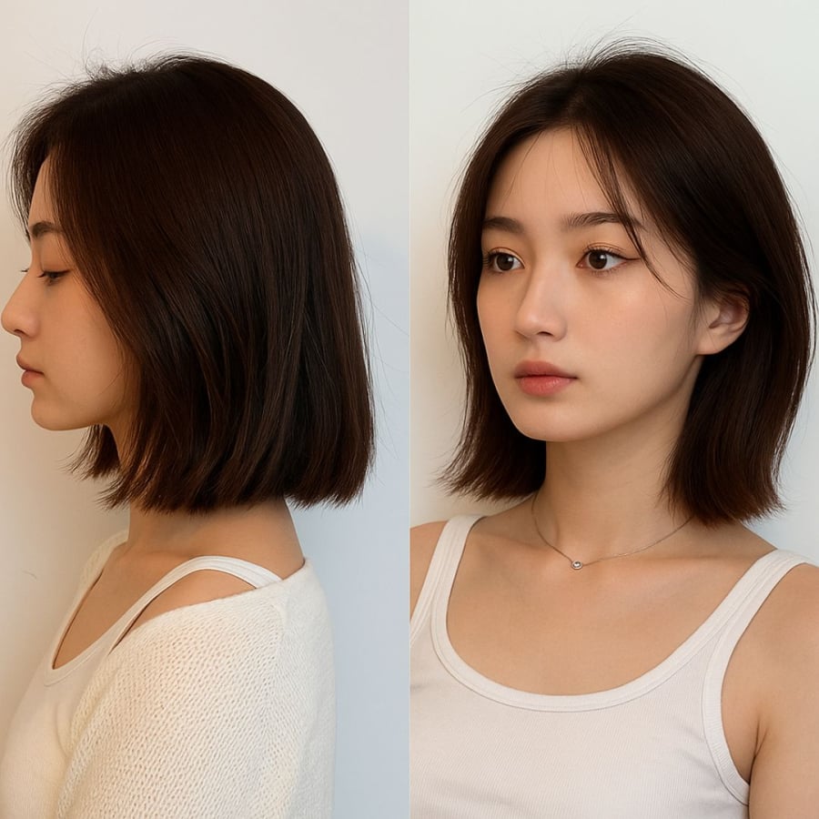 Tóc ngắn khô sơ không nên để màu sáng