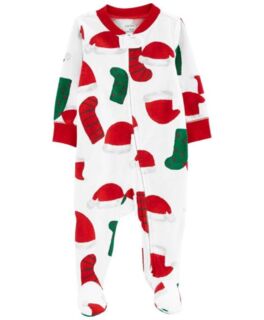 Bodysuit Carters cotton dài tay dài chân khóa kéo 2 đầu 6M