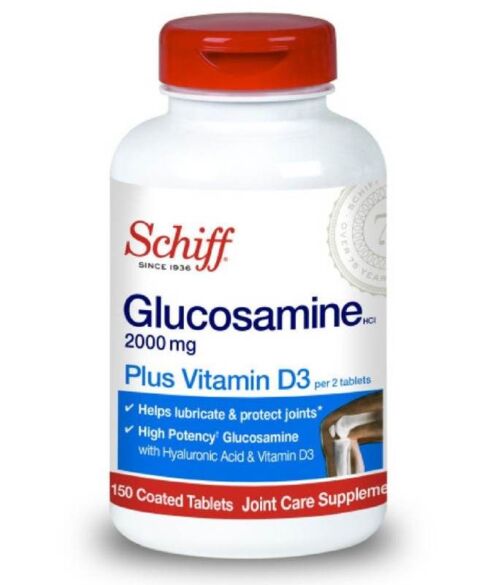 Thuốc bổ xương khớp Schiff Glucosamine 2000mg (Schiff Glucosamine 2000mg Plus Vitamin D3)