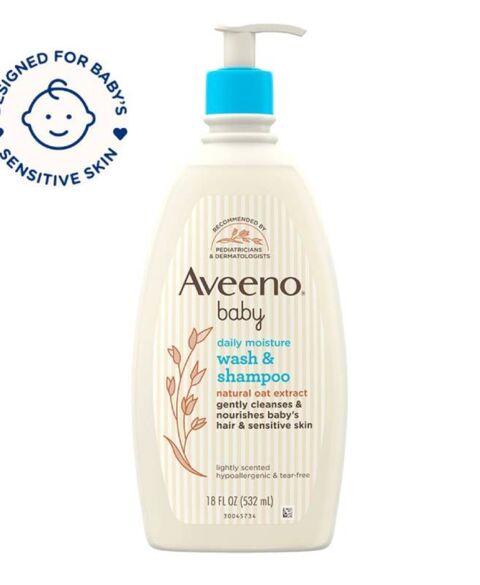Sữa tắm gội cho bé 2 trong 1 Aveeno Baby Wash and Shampoo 532ml