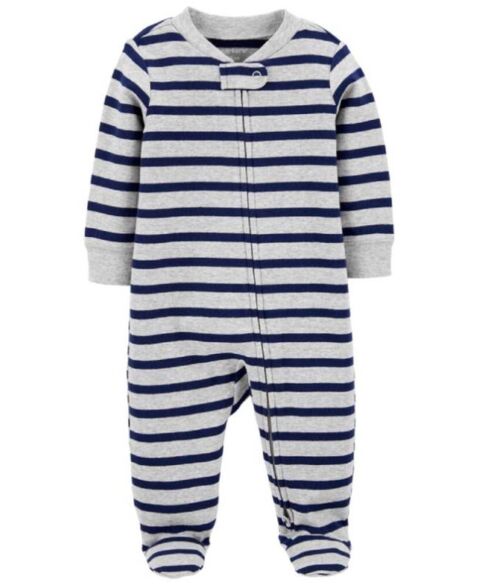Bodysuit Carters cotton dài tay dài chân khóa kéo 2 đầu 9M