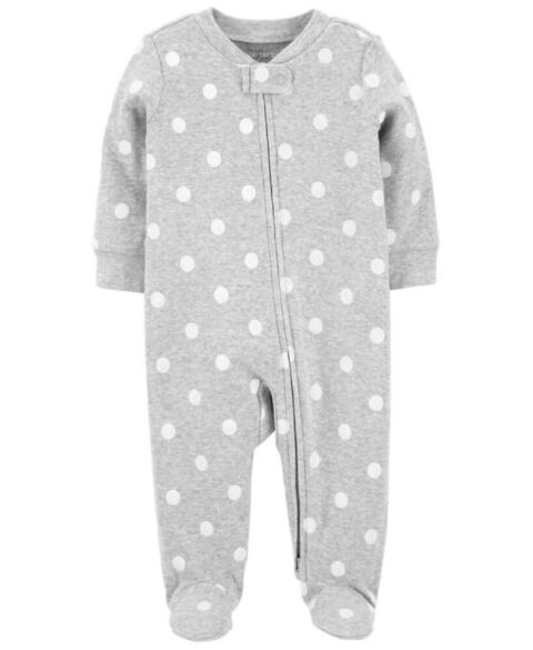 Bodysuit Carters cotton dài tay dài chân khóa kéo 2 đầu 9M