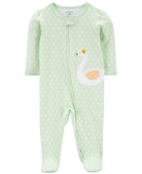 Bodysuit Carters cotton dài tay dài chân khóa kéo 2 đầu 9M
