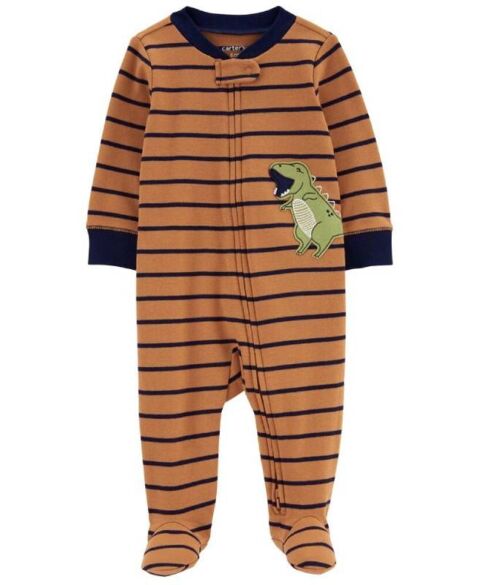 Bodysuit Carters cotton dài tay dài chân khóa kéo 2 đầu 9M