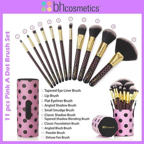 Bộ cọ make up 11 cây BH Cosmetics Pink-A-Dot