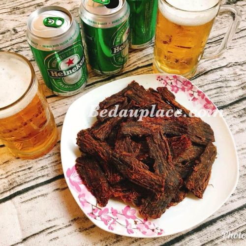 Thịt bò khô Bé Đậu 500g Cay vừa