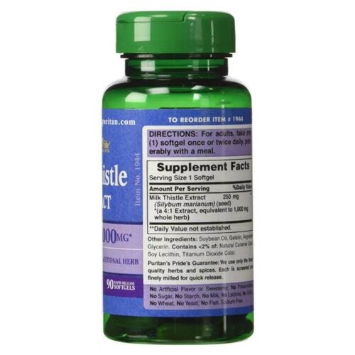 Thải độc gan Milk Thistle Extract 1000mg 180 viên