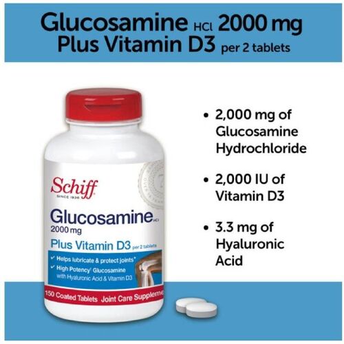 Thuốc bổ xương khớp Schiff Glucosamine 2000mg (Schiff Glucosamine 2000mg Plus Vitamin D3)