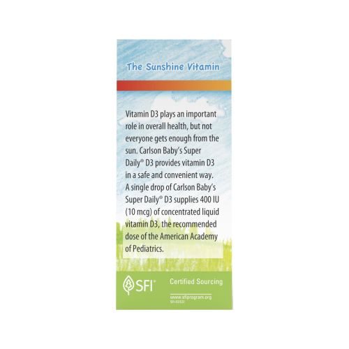 Vitamin D3 Carlson cho trẻ sơ sinh