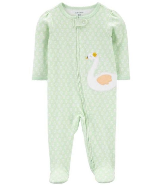 Bodysuit Carters cotton dài tay dài chân khóa kéo 2 đầu 3M