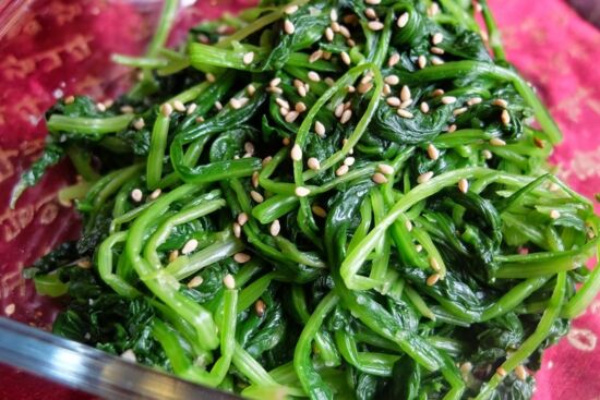 Canh rau cải bó xôi